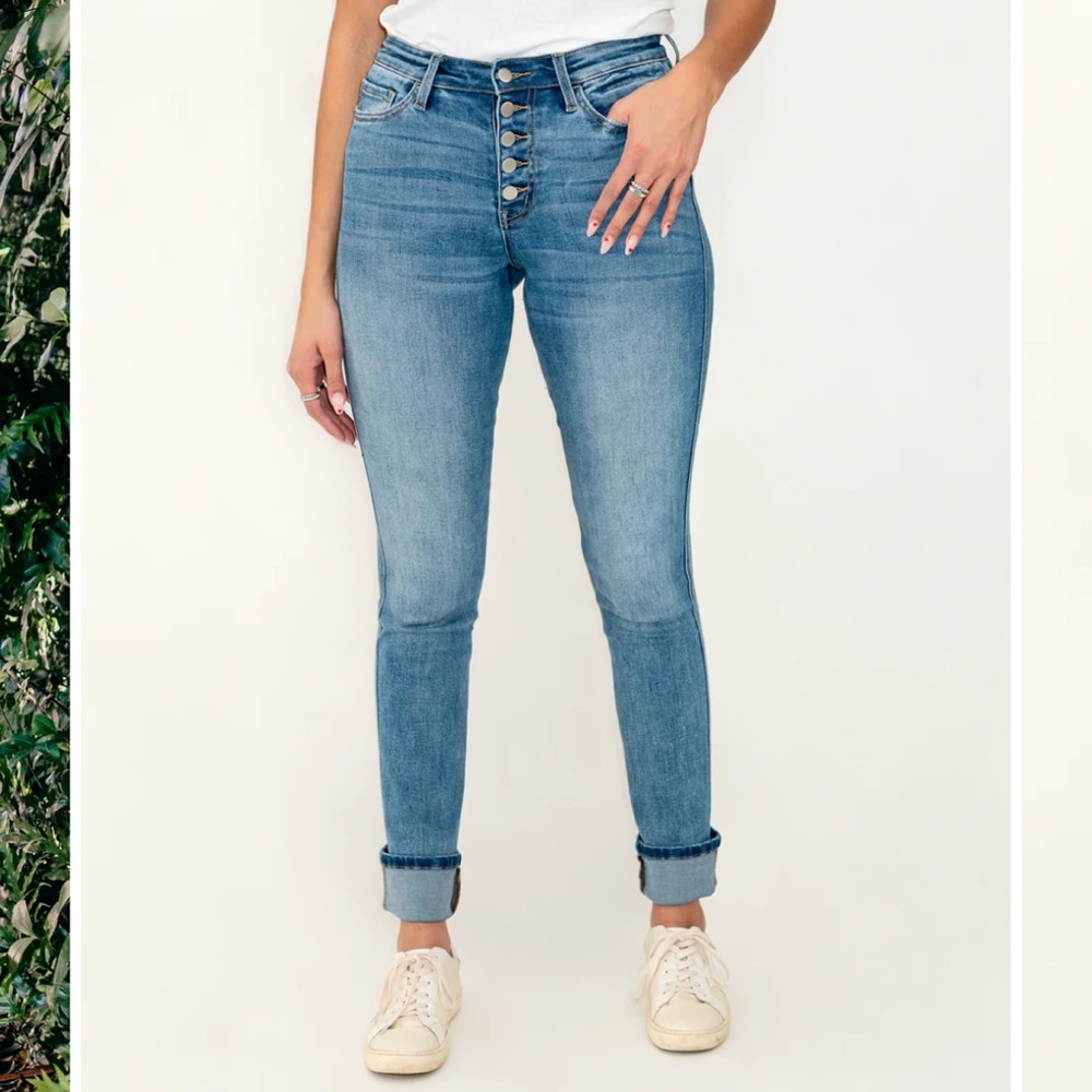 Amalli Talli Brooklyn Tall Button Fly Cuff Jean